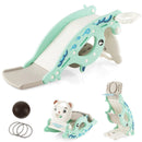 4-in-1 Kids Slide Rocking Horse with Basketball and Ring Toss by LJGDeals