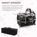 4 in 1 Portable Pack and Play Baby Nursery Center with Bassinet by LJGDeals