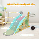4-in-1 Toddler Slide and Rocking Horse Playset with Basketball Hoop by LJGDeals
