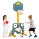 4-in-1 Toddler Basketball Hoop with Rim and Soccer Goal for 3+ Kids by LJGDeals
