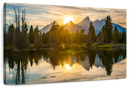 Grand Teton Dramatic Sunset Wall Art