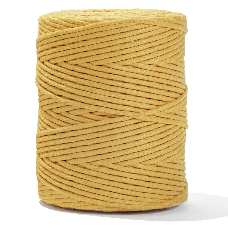SOFT COTTON CORD ZERO WASTE 4mm - 1 SINGLE STRAND - DANDELION