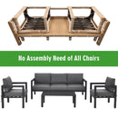 Premium Outdoor Aluminum Furniture Set For Backyard & Poolside, 4PCS (SAK73532)