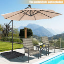 4 Pieces 13L Cantilever Offset Patio Umbrella Base with Easy-Fill Spouts by LJGDeals