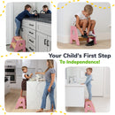 2-Step Wooden Stool for Kids
