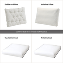 Blue Rain Outdoor Slipcover Set – 4 Pack (2 Pillow Covers + 2 Seat Covers) – Compatible with Select IKEA Cushions