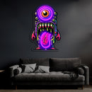 UV Printed Skull Neon Sign, Neon Wall Art, Neon Light Sign, Custom Neon Sign, UV Print Neon Sign, Acrylic Neon Sign, Housewarming Gifts