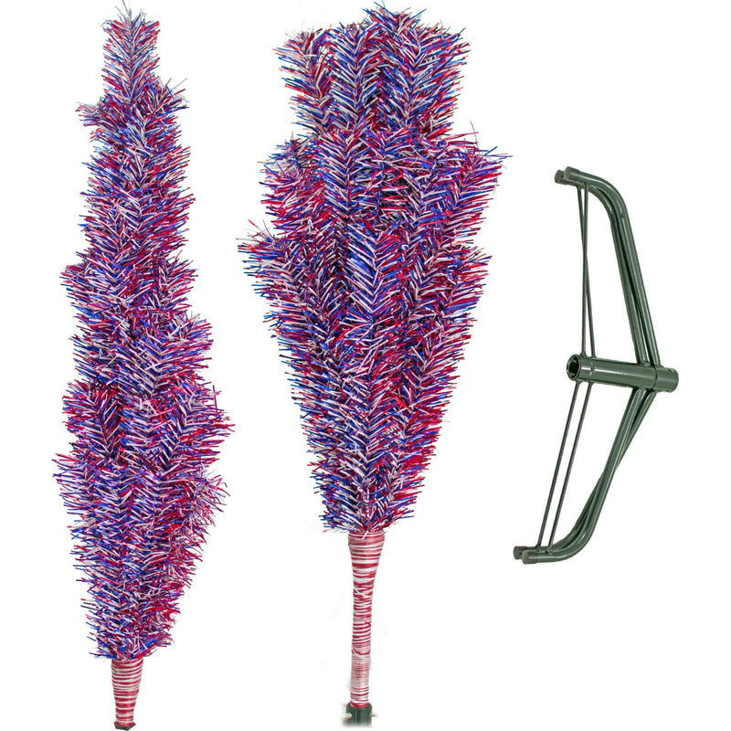 4th Of July Firework Tinsel Trees