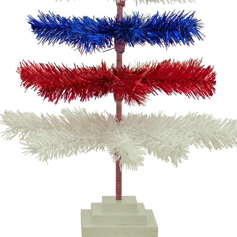 4th Of July Layered Tinsel Trees