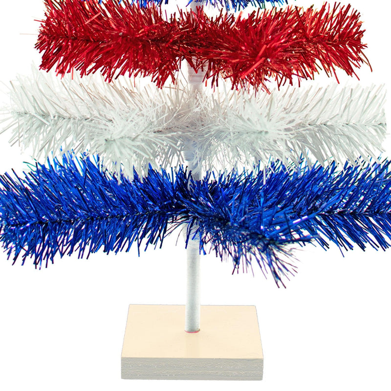 4th Of July Layered Tinsel Trees