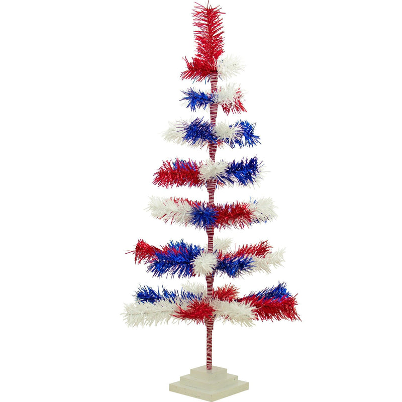 4th Of July Mixed Tinsel Trees