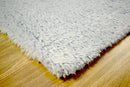 Modern Solid Design Silver Handmade Wool Area Rug