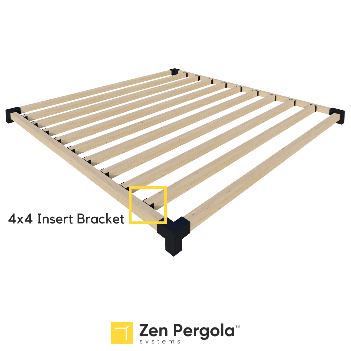 Pergola Insert Bracket (for 4x4 Wood Posts), photo 4 of 6