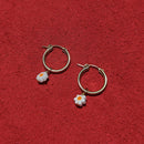 Charm Hoop Earrings | Daisies