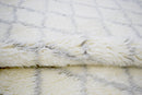 Handmade Wool Area Rug Ivory and Charcoal Modern Contemporary