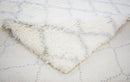Handmade Wool Area Rug Ivory and Charcoal Modern Contemporary