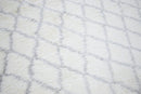Handmade Wool Area Rug Ivory and Charcoal Modern Contemporary