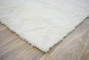 Ivory Handmade Premium Wool Area Rug - Modern Elegant Design