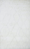 Ivory Handmade Premium Wool Area Rug - Modern Elegant Design