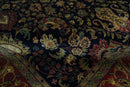 Brown and Black Hand Knotted Wool Area Rug - Traditional Style