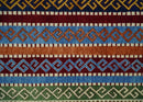 Wool Multi-Color Striped Handwoven Gabbeh Rug 4x6 Southwestern