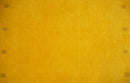 Gold Wool Hand Woven Southwestern Farmhouse Gabbeh Rug 4x6