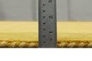 Gold Wool Hand Woven Southwestern Farmhouse Gabbeh Rug 4x6