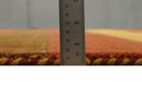 Rust and Gold Striped Hand-Woven Wool Southwestern Gabbeh Area Rug 4x6