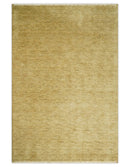 4x6 Small Solid Beige Natural Farmhouse Wool Hand Woven Southwestern Rug| LOR4
