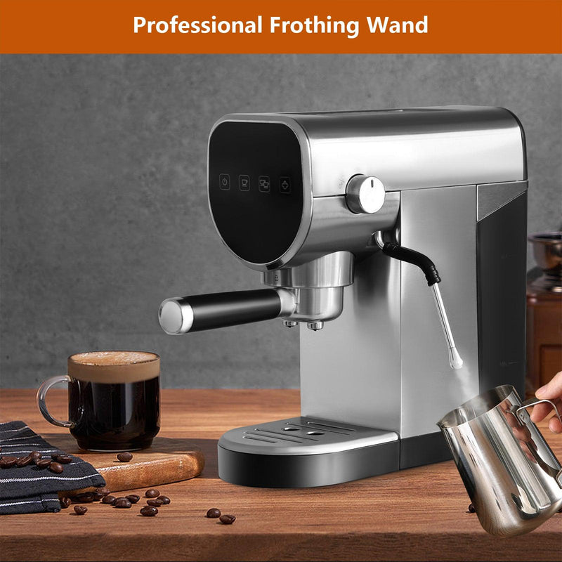 20 Bar Espresso Machine for Home with Milk Frother Wand, Coffee Maker with Digital Touch Screen