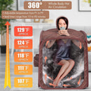 800W 2 Person Portable Steam Sauna Tent SPA with Hat Side Holes 3L Steamer by LJGDeals