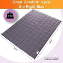 5 Lbs Kids Weighted Blanket with Cover | 36"x48" | 100% Cotton, Glass Beads by Hazli Collection