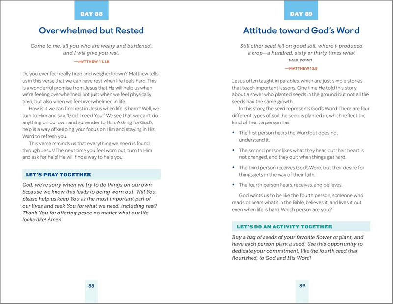 5-Minute Family Devotional: Kid-Friendly Devotions for Growing with God (Spiral Bound)