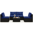 5-Piece Outdoor Patio Furniture Set with Cushions and Coffee Table by LJGDeals