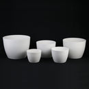 5-Piece White Plastic Planter Pot Set – Modern Round Design by Florinia
