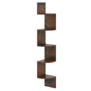 5-Tier Corner Shelf Floating Bookshelf Wall Mounted Storage Organizer by LJGDeals
