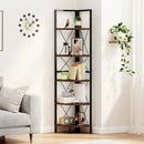 5-Tier Freestanding Corner Shelf 63 Inch Tall Storage Rack by LJGDeals