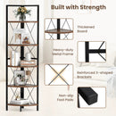 5-Tier Freestanding Corner Shelf 63 Inch Tall Storage Rack by LJGDeals