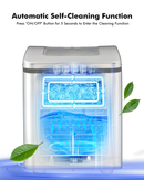 Portable Countertop Ice Maker Machine with Scoop-Silver by LJGDeals