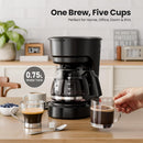 5-Cup Drip Coffee Maker - Programmable, Auto Brew, Auto Pause, Keep Warm Function CM3710H