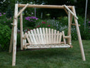 Rustic Log Swing Set by Cedar Creek Rustic Furniture