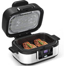 5-IN-1 5QT  Indoor Air Fry, Crisps, Roasts, Reheats, & Dehydrates, for Quick, Easy Meals,Nonstick，Black