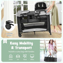 5-in-1 Portable Baby Playard with Cradle and Storage Basket by LJGDeals