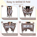 5-in-1 Portable Pack and Play with Diaper Changing Table