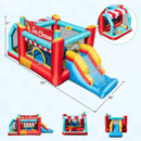 5-in-1 Ice Cream Inflatable Bounce House with Ball Pit and Slide without Blower by LJGDeals