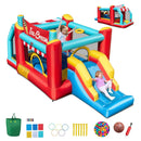 5-in-1 Ice Cream Inflatable Bounce House with Ball Pit and Slide without Blower by LJGDeals