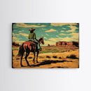 The Cowgirl | Wild West Pop Art | Framed Canvas Print Or Metal Print | Wood Framed Art | Western Decor, Wild West Art, Southwest Home Decor