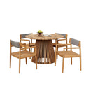 Premium 5-Piece Acacia Wooden Outdoor Furniture Patio Set With Dining Chairs And Table (SAK70445)