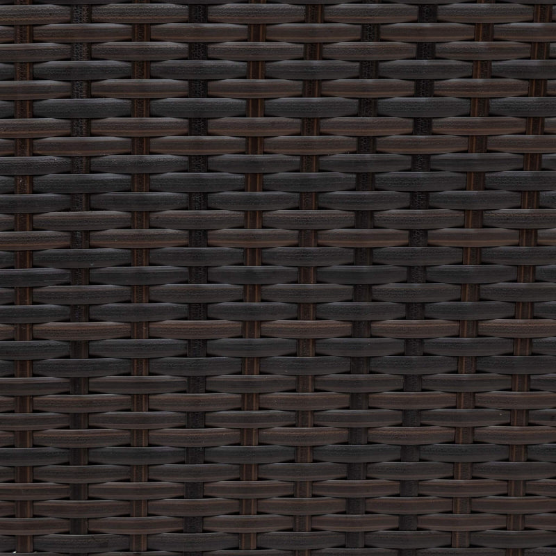 Alora Premium 5-Piece All-Weather Half-Moon Outdoor Rattan Wicker Patio Sectional Sofa Furniture Set With Tempered Glass Table (SAK32615)