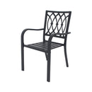 Alora 5-Piece Outdoor Dining Set With 4 Heavy-Duty Chairs And Square Table With Umbrella Hole [UMBRELLA NOT INCLUDED] (SAK93546) by SAKSBY WHOLESALE